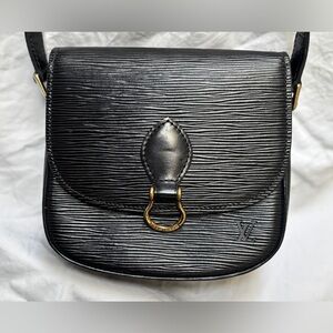 Louis Vuitton Black Epi Saint Cloud PM Shoulder Bag